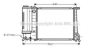 AVA QUALITY COOLING BW2081 Radiator, engine cooling